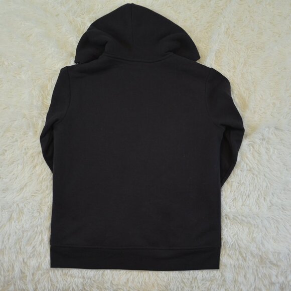 Sonoma Boys Zip Up Black Sherpa Lined Hooded Sweatshirt Jacket Size L 14/16 - Picture 3 of 4